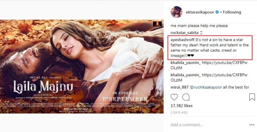 War of words between Ekta Kapoor and Ayesha Shroff over nepotism War of words between Ekta Kapoor and Ayesha Shroff over nepotism
