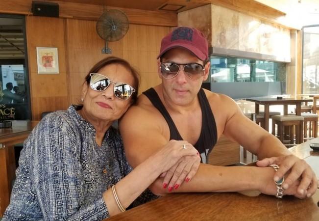 Salman Khan with his mother Salma Khan in Malta Salman Khan with his mother Salma Khan in Malta