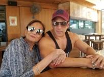 Salman Khan with his mother Salma Khan in Malta
