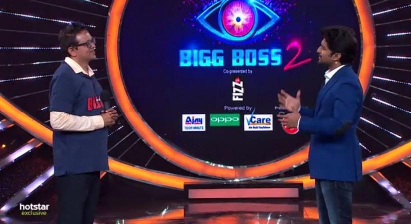 Babu Gogineni in conversation with Nani on Bigg Boss Telugu 2 Babu Gogineni in conversation with Nani on Bigg Boss Telugu 2
