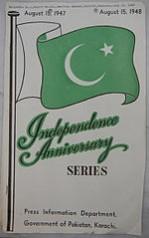 Cover of a press release; Pakistan flag