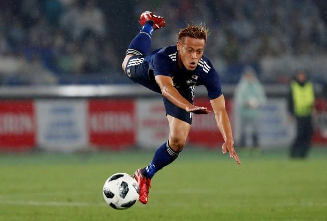 Japan's Keisuke Honda in action Keisuke Honda