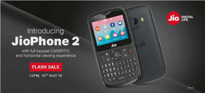 JioPhone 2 first flash sale in India JioPhone 2 first flash sale in India