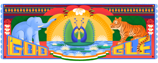 Independence Day Google doodle Independence Day Google doodle