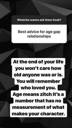 Dane Cook on Instagram Q&A Dane Cook and Kelsi Taylor