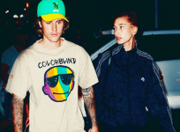 Justin Bieber with fiancee Hailey Baldwin