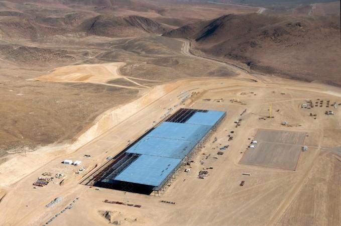 The Gigafactory under construction in Nevada in 2015 gigafactory