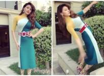 Urvashi Rautela loses balance while posing
