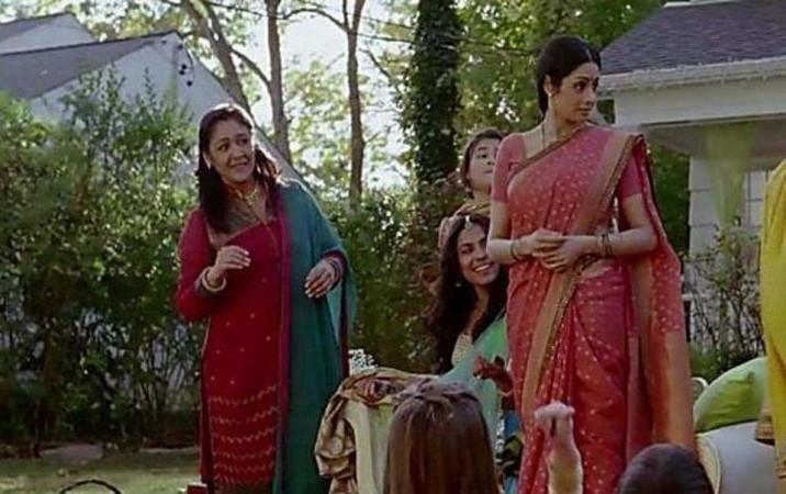 Sujata Kumar and Sridevi in a still from English Vinglish Sujata Kumar