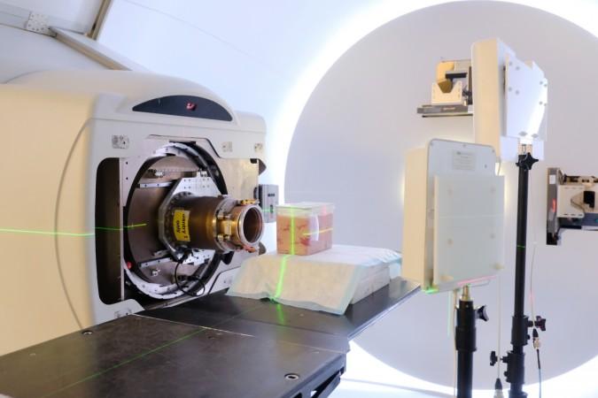The team found that they could accurately track a marker moving through a fake tumour put together using animal tissue In Body GPS