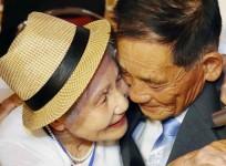North and South Korean family members