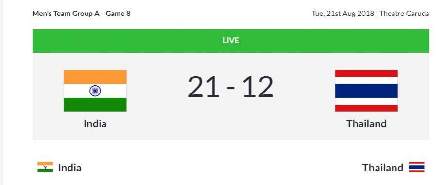 Men's Kabaddi Group A tie - Half-time Asian Games results