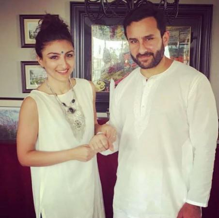 Saif Ali Khan and his sister Soha Ali Khan. Saif Ali Khan and his sister Soha Ali Khan