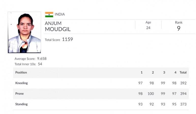 Women's 50m Rifle 3 Positions qualification: Anjum Moudgil Asian Games results
