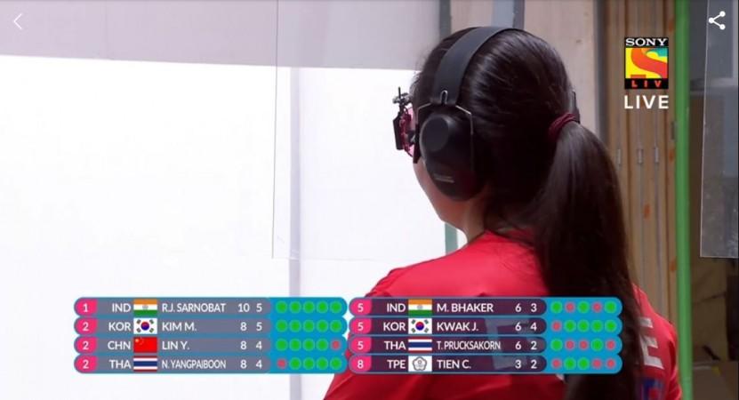 Shooting Women's 25m pistol final: After 2 series. Asian Games results