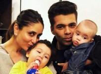 Kareena Kapoor, son Taimur, Karan Johar, daughter Roohi