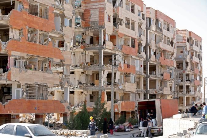 A building in Tehran after earthquake in November 2017 iran quake