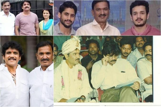 P Ravinder Reddy with Akkineni family members