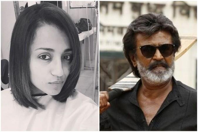 Here is the look of Trisha Krishnan in Rajinikanth's movie. Rajinikanth's hairstyle for Rajinikanth's film