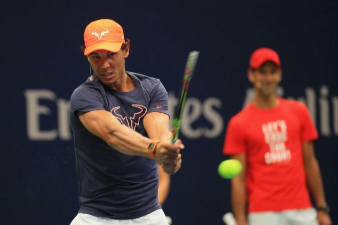 File photo of Rafael Nadal training at US Open 2018. Rafael Nadal
