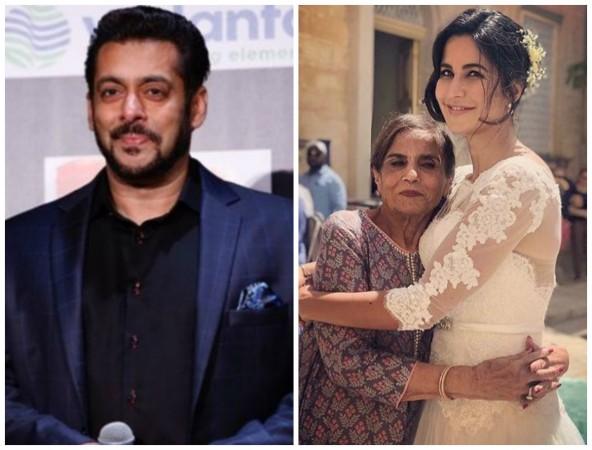 Picture of Katrina Kaif hugging Salman Khan's mother goes viral Picture of Katrina Kaif hugging Salman Khan's mother goes viral