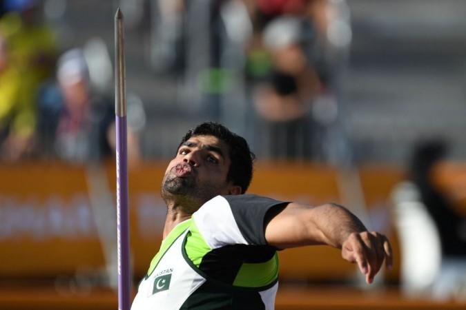 File photo of Pakistan's javelin throw athlete Arshad Nadeem at Commonwealth Games 2018. Arshad Nadeem