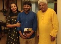 Shabana Azmi with Kanhaiya Kumar and Javed Akhtar