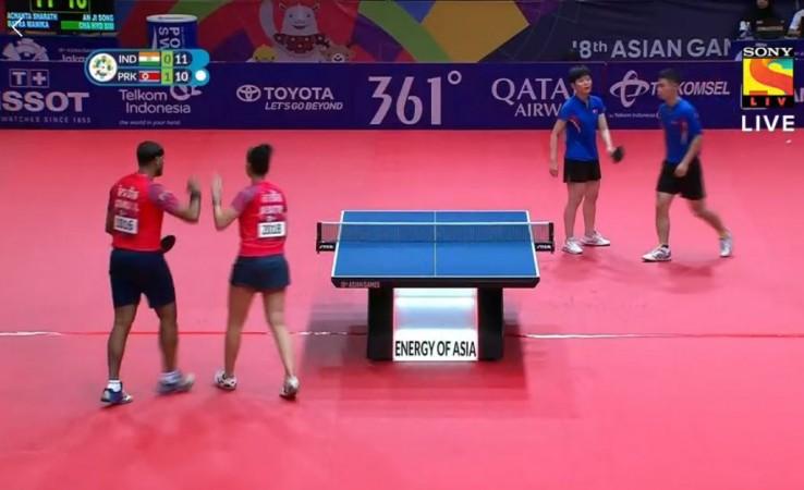 Asian Games 2018 - TT Mixed doubes QF result Table Tennis