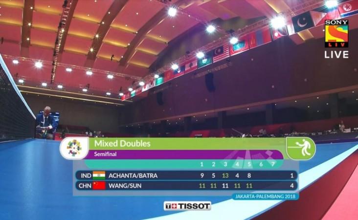 Table Tennis Mixed Doubles SF Asian Games