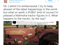 Anand Mahindra tweet about PUBG