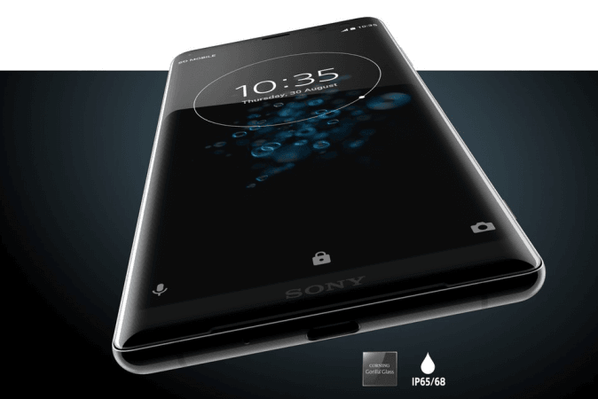 Sony Xperia XZ3 is shown here Sony Xperia XZ3