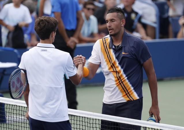 Nick Kyrgios has set up a third-round clash with Roger Federer. Nick Kyrgios