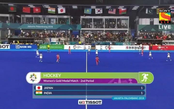 Women's hockey gold medal match - Half-time Asian Games 2018