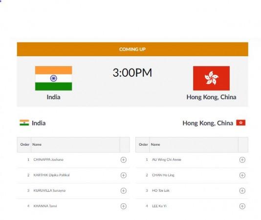 Women's squash team Asian Games 2018