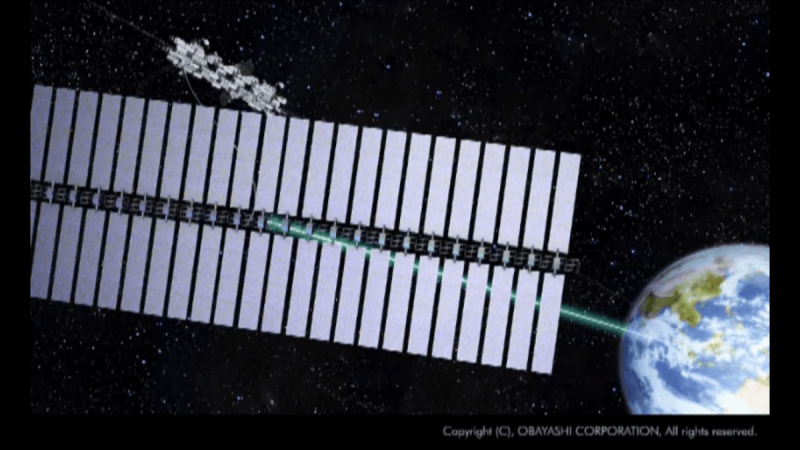 The elevator as envisioned by the Japanese researchers Space Elevator