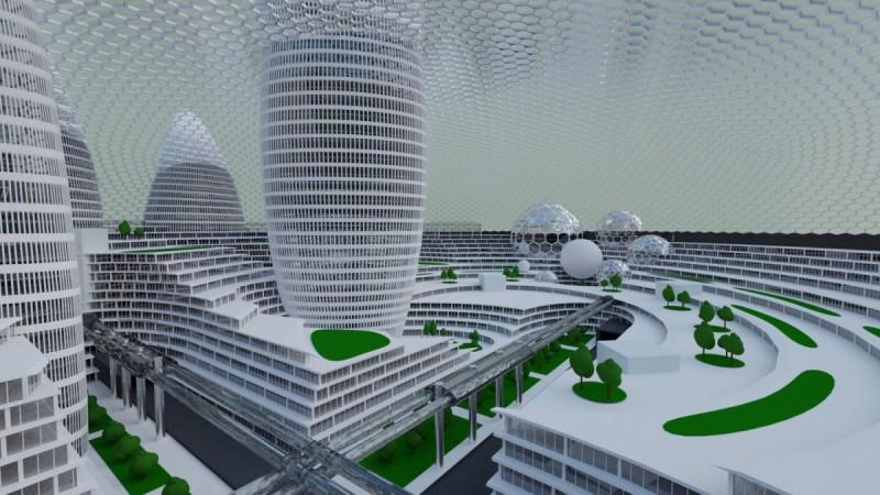 Is this the first city on Mars? Mars habitat