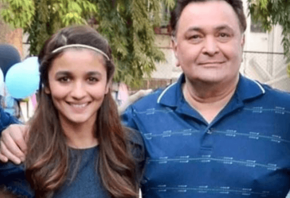 Rishi Kapoor with Alia Bhatt. Rishi Kapoor on Alia Bhatt: Ranbir likes her, Neetu likes her, I like her, get it?