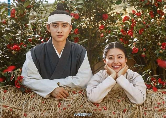 A poster for tvN drama '100 Days My Prince,' featuring singer D.O. and actress Nam Ji-hyun. 100 Days My Prince