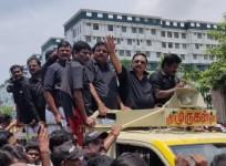Alagiri rally in Chennai