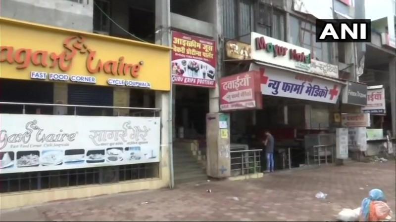 Shops closed in MP. bharat bandh