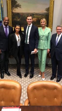 Kim Kardashian met with Ivanka Trump and her husband Jared Kushner to discuss prison reform Kim Kardashian