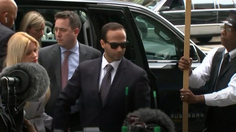 Ex-Trump Campaign Aide George Papadopoulos Arrives For Sentencing