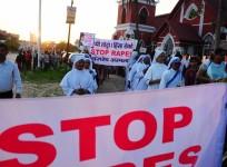 nuns protest against rape