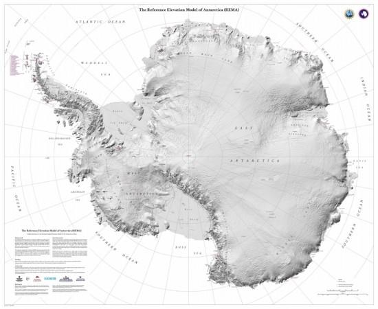 Antarctica has the most highly detailed map of any part of the world REMA