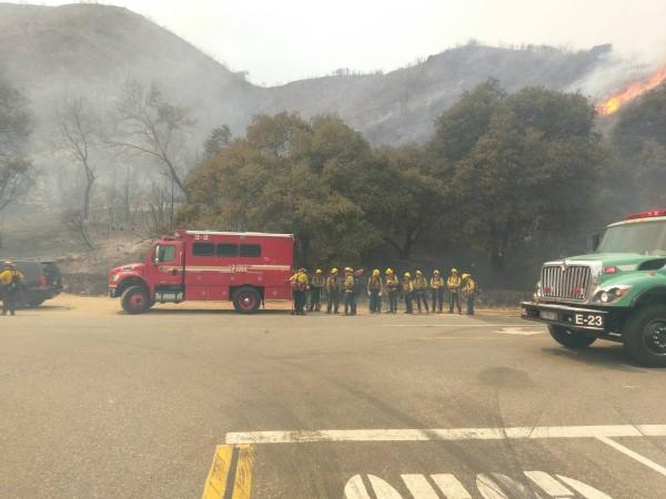 Fork Fire in San Gabriel Canyon Fork Fire in San Gabriel Canyon