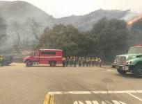 Fork Fire in San Gabriel Canyon