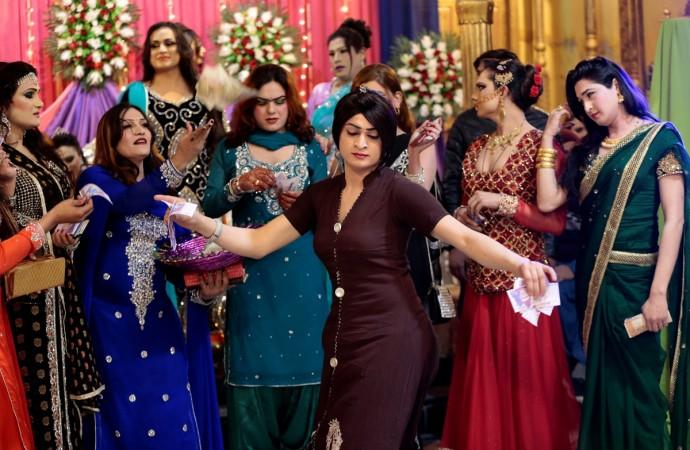 Members of the transgender community dance at party in Peshawar, Pakistan transgender community