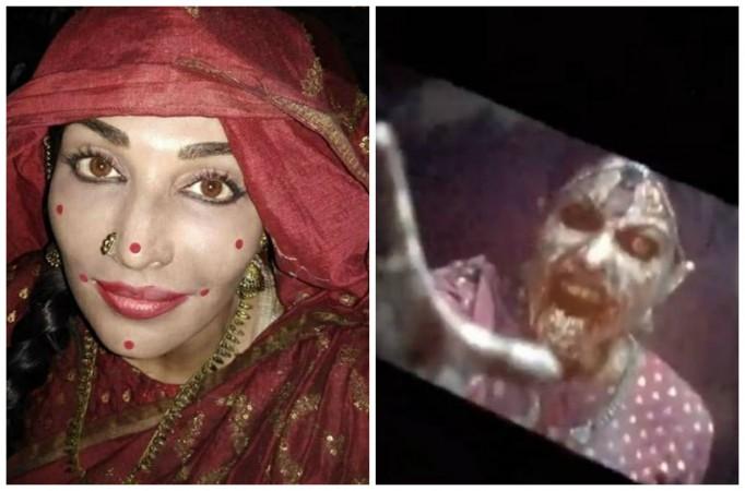 Flora Saini played the role of ghost in Stree Flora Saini played the role of ghost in Stree