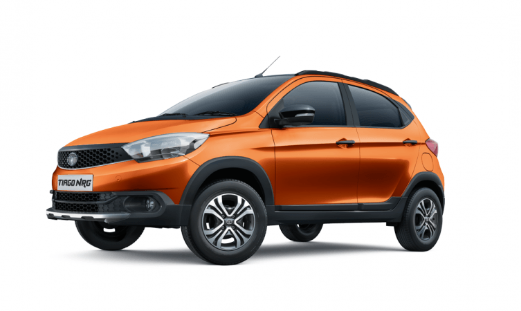 Tata Tiago NRG in Canyon Orange shade Tata Tiago NRG