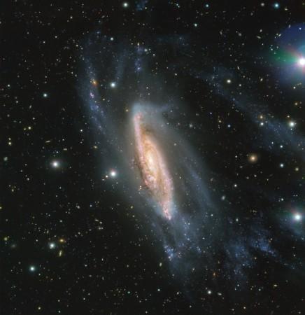 FORS2, an instrument mounted on ESO's Very Large Telescope captured the spiral galaxy NGC 3981 in all its glory. The image, captured during the ESO Cosmic Gems Programme, showcases the beauty of the southern skies when conditions don't allow scientific observations to be made Spiral Galaxy NGC 3981